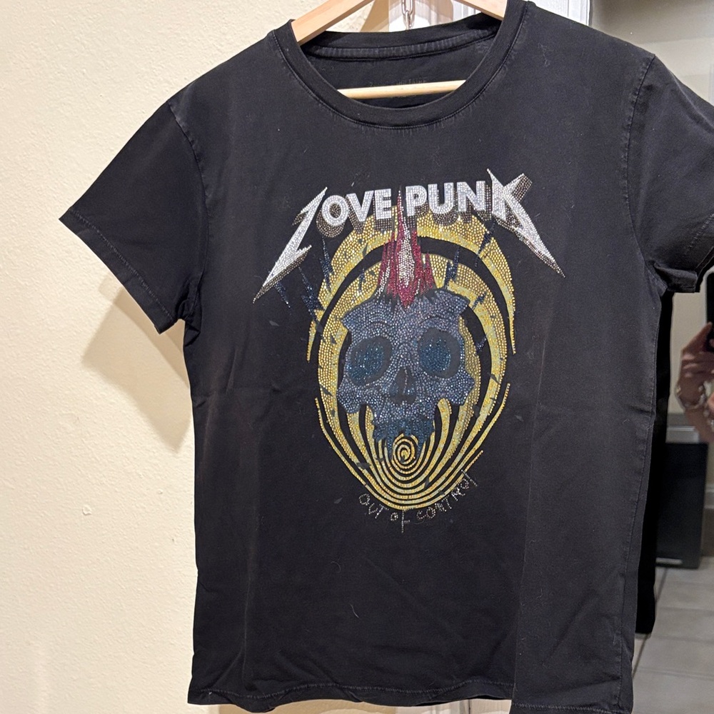 Zadig and Voltaire Black Graphic T-Shirt